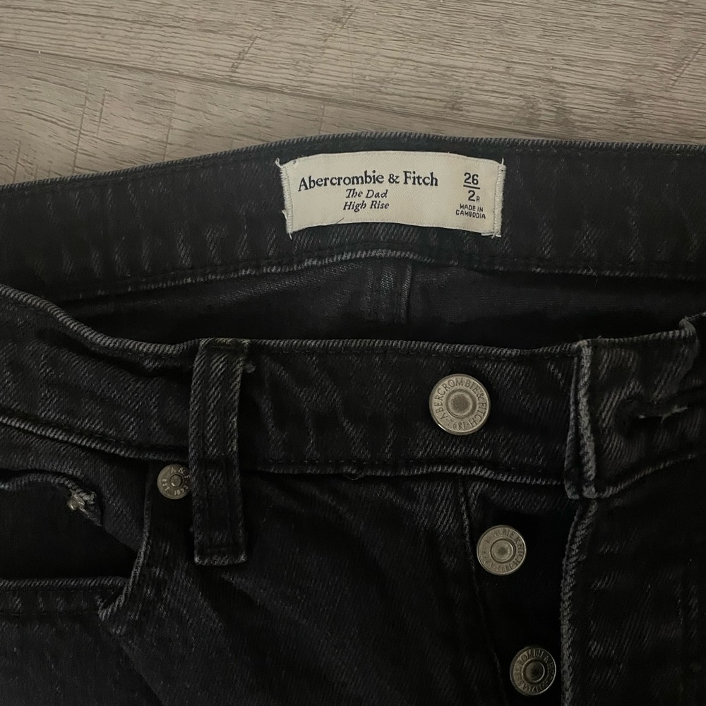 Abercrombie Straight leg Dad Jeans High Rise